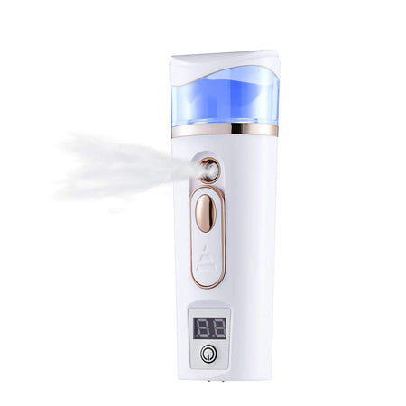 Nano Mist Sprayer, Sanitizing Sprayer, Cool Mist Facial Steamer Power Bank  with Skin Moisture tester - halfrate.in