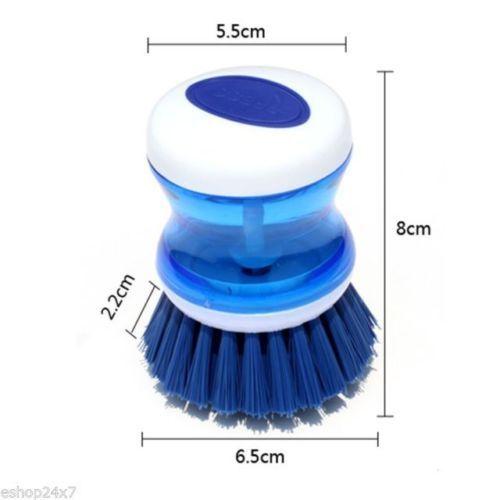 Cleaning Brush With Soap Dispensing For Sink, Dish Washing, Kitchen, home, Car - halfrate.in