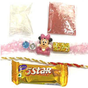Kids Mickey Mouse Rakhi Raksha Bandhan Chocolate combo - Beautiful Rakhi RK21