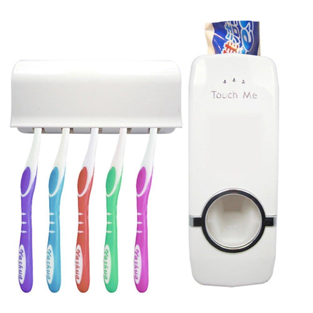 Timer Toothpaste Dispenser Buy Automatic Toothpaste Dispenser and 5 Toothbrush Holder at Halfrate