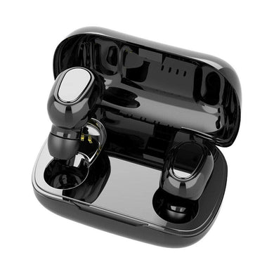 TWS L21 Wireless Earphones Bluetooth 5.0 Headphones Mini Stereo Earbuds Sport Headset Bass Sound Built-in Microphone Black
