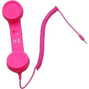Anti-Radiation Retro Style Coco Phone Handset with HD Speaker and Mic for All Android or iPhone Devices (Multicolor)