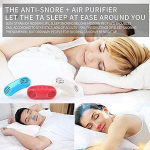2 IN 1 Anti Snore Nasal Dilator Stop Snoring Nose Vent Cone & Air Purifier Device Prevent Snoring and Comfortable Sleep Nose clip - halfrate.in