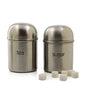 Tea and Sugar Stainless steel Canisters Kitchen storage containers- Set of 2 - halfrate.in
