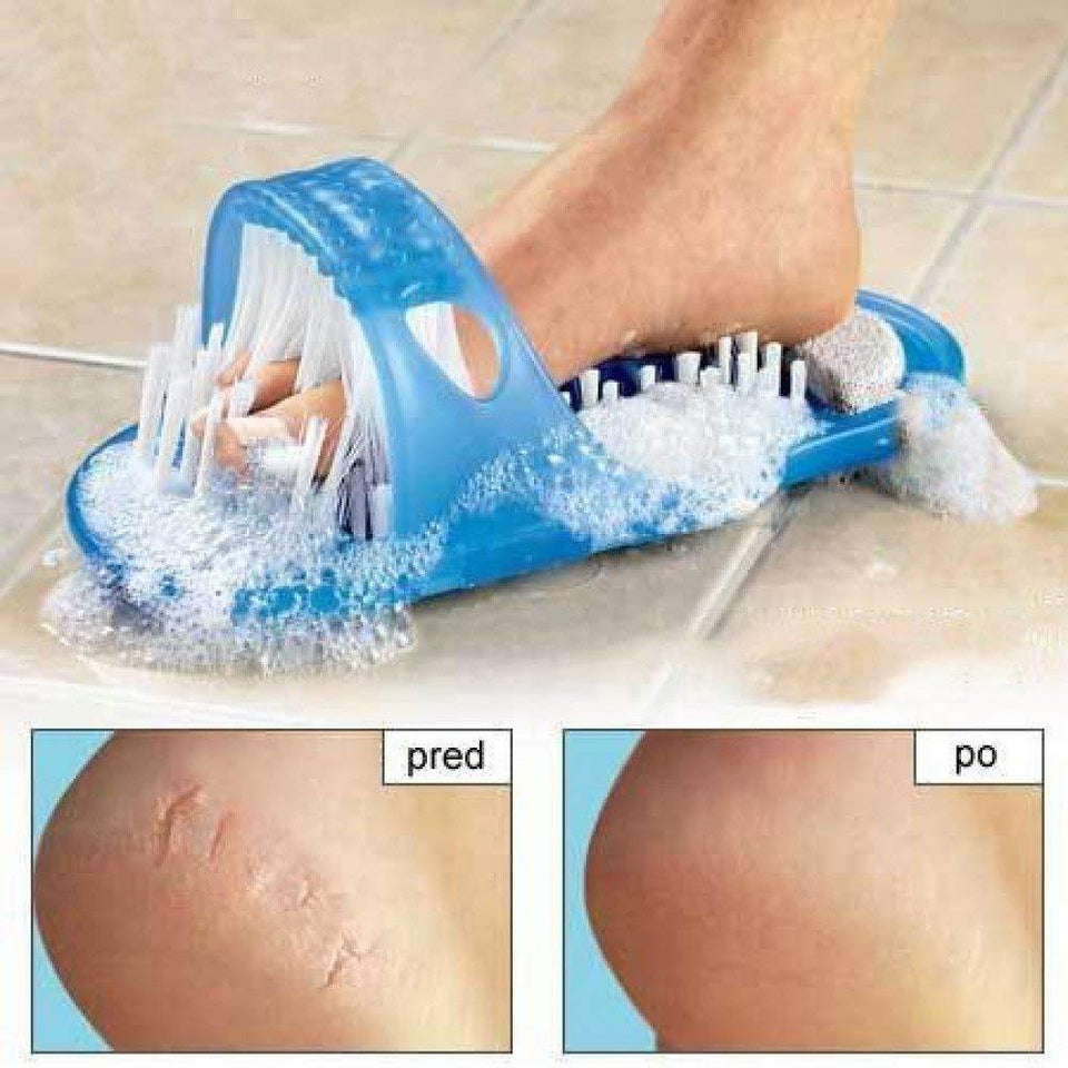 Waterproof Easy Foot Cleaner Shower Slipper for foot cleaning brush foot cleaner slipper Easy Feet Bath Brush/Shower Foot Cleaner - halfrate.in