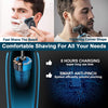 Rechargeable 4D Rotary head Shaver 3 in 1 Wet and Dry, Hair trimmer, Nose Hair trimmer - halfrate.in