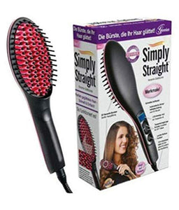 2 in 1 Simply Hair Straightener Straight Ceramic Hair Straightener Brush Perfectly Straight Hair Brush and Comb for Women - halfrate.in