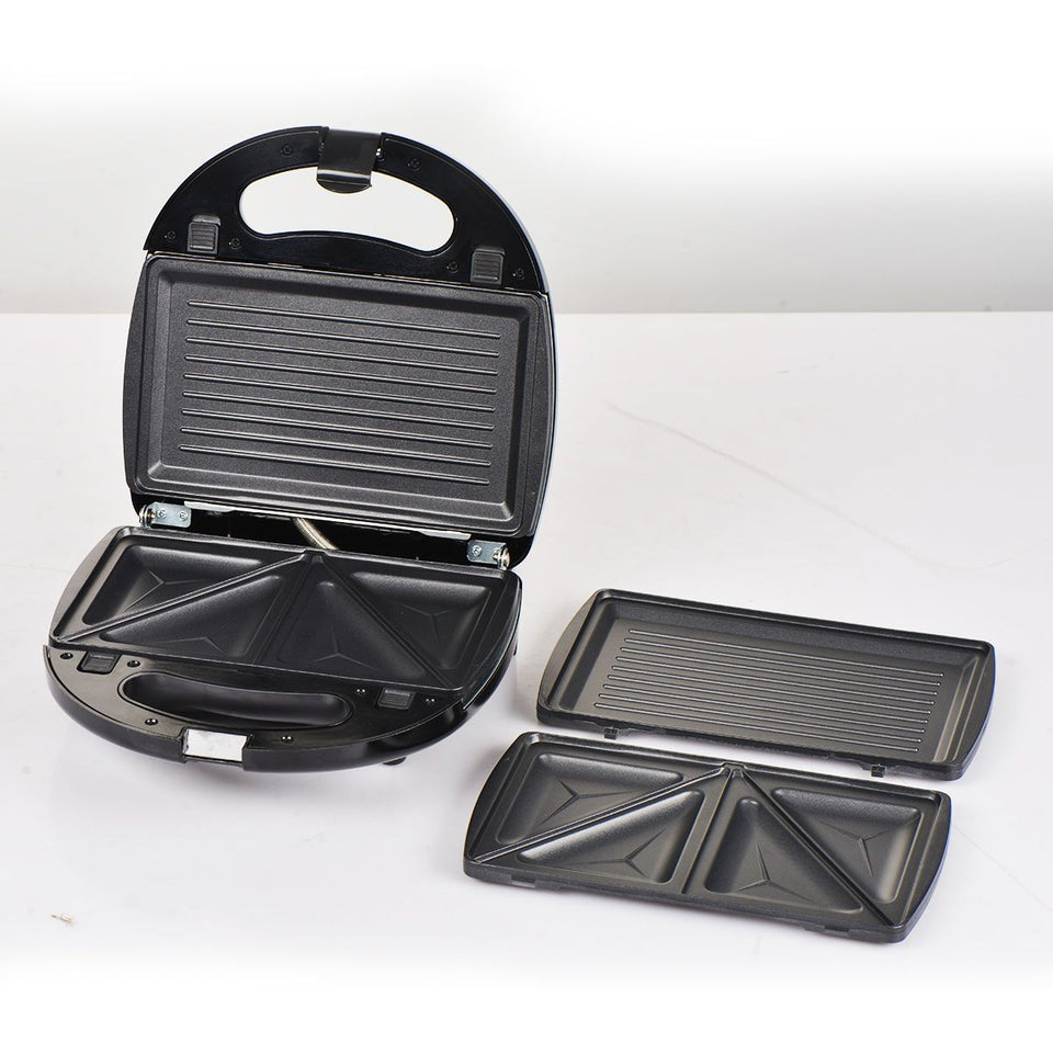 Deluxe Electric Grill cum sandwich Maker - Separate plates for Grilling and sandwiches - halfrate.in