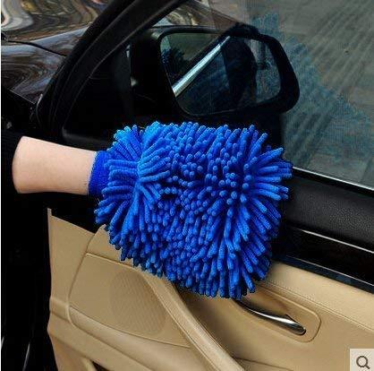Microfiber Premium Wash Mitt Gloves Multipurpose House Car Glass LCD Cleaning Pack of 2 - halfrate.in