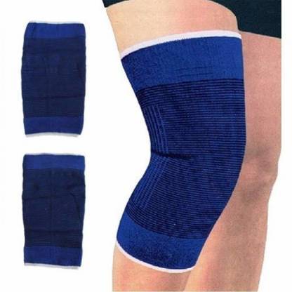 Ratehalf® Useful Elastic Knee Support Band blue - pair - halfrate.in
