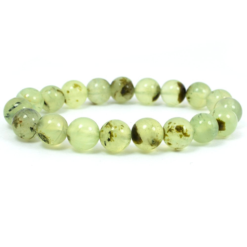 Prehnite Natural Gemstone Bracelet 8mm Beads for Vastu Feng Shui Chakra Aura Personal Reiki Healing
