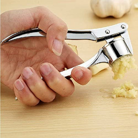 Stainless Steel Garlic Press - Easy to use - halfrate.in
