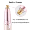 Flawless Eyebrow Hair Remover, Electric Painless Facial Hair Remover Trimmers with LED Light for Women - halfrate.in