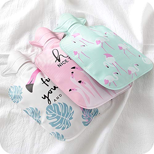 Beautiful Portable Hot Water Bag for Adults ,Polyester cloth Material, comfortable and skin-friendly (Large)