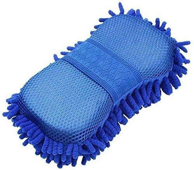 Washing and Cleaning Micro fibre Duster with Smooth Sponge with Hand Grip Elastic microfibre - halfrate.in