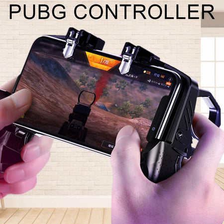 K21 Mobile Game Controller for PUBG /Call of Duty/Fortnite, aim Trigger Fire Buttons L1R1 Shooter Sensitive Joystick, Gamepad for 4.7-6.5 iOS & Android Phone