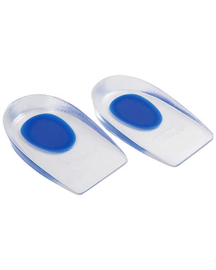 Silicone Gel Heel Cups - Shoe Inserts for Plantar Fasciitis, Sore Heel Pain, Bone Spur & Achilles Pain - Pad & Shock Absorbing Support