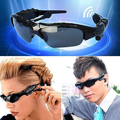 Ekdant® Portable Wireless Bluetooth Sunglasses for Men Headphones with Polarized Lenses & Stereo Sound Feature (Black) - halfrate.in