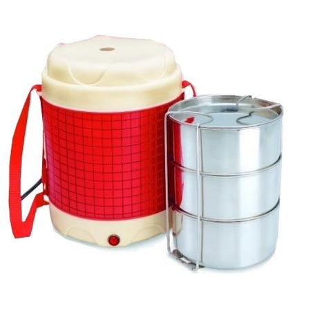 Useful Electric Hot Case - Tiffin / Lunch Box 3 compartments - halfrate.in