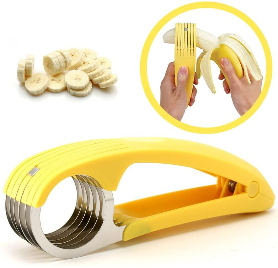 Banana Slicer Cutter for Kitchen, Household Tools Novelty Creative Kitchen Tools - halfrate.in