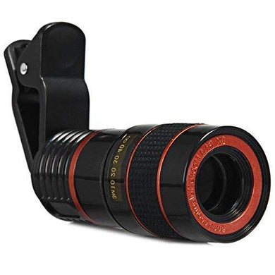 Ekdant® Mobile Camera 8X Zoom Wide Angle HD Telescope Lens with Blur Background and Universal Clip Holder for All Latest Smartphones - halfrate.in