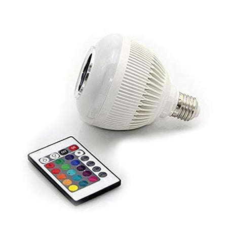 Led Bulb with Bluetooth Speaker Music Light Bulb + RGB Light Bulb Colorful Lamp with Remote Control - halfrate.in