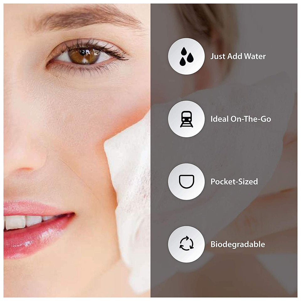 Compressed Facial Face Sheet tablets Outdoor Travel Portable Face Towel Disposable Magic Towel Tablet Capsules Cloth Wipes Paper Cotton Tissue Mask Expand With Water