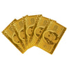 24 K Gold Plated Poker Playing Cards Foil Cards (Golden) - halfrate.in