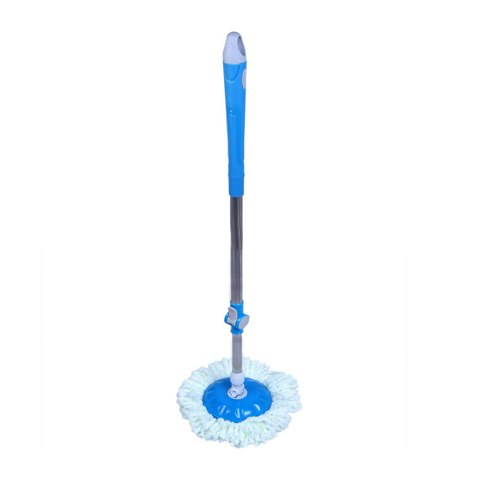 Easy Mop 360 Degree Magic Spin Mop with Stainless Steel Spinner with Wheels / Drain Plug - halfrate.in