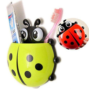 Ladybird Insect Toothpaste & Toothbrush Multipurpose Holder with Suction Cups - halfrate.in