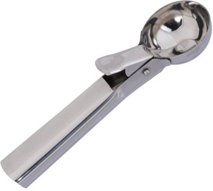 Stainless Steel Ice Cream Scoop with Push Trigger - halfrate.in