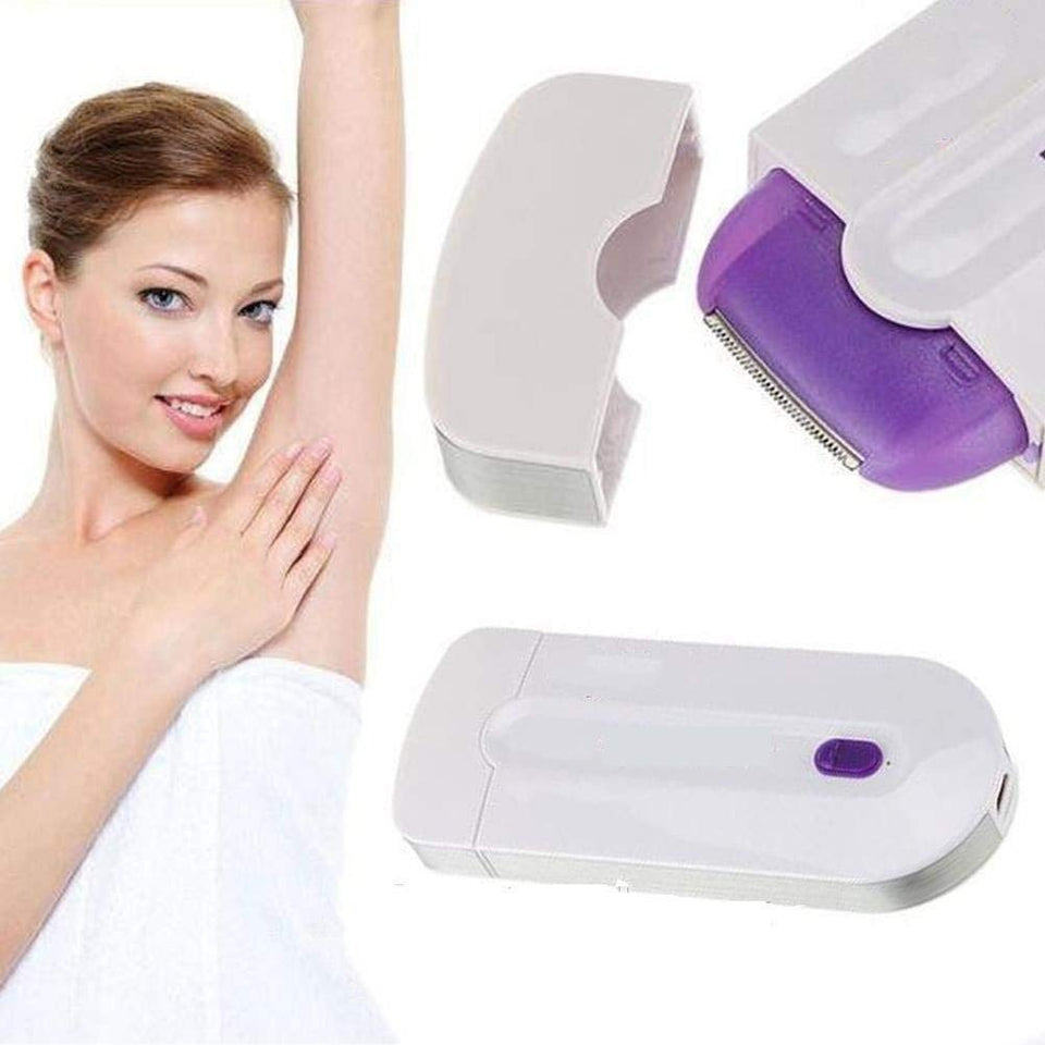 Rechargeable Instant Pain Free Hair Remover Shaver Instant Painless Facial All Body Hair Remover/Trimmer Shaver Machine with Sensor Light for Women