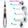 Electronic Acupuncture 3 in 1 Pen, Electric Meridians Laser Acupuncture Machine Magnet Therapy Instrument Meridian Energy Pen Massager Relief Pain Tools