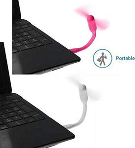 Portable USB Fan, Compatible with Any USB Port Like Laptop/ Computer/ Power Bank/ Adapter - - halfrate.in