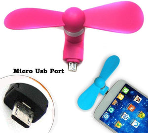 Mini Portable Electric Micro USB Port OTG USB Mobile Phone Fan for All Android Smartphones - halfrate.in