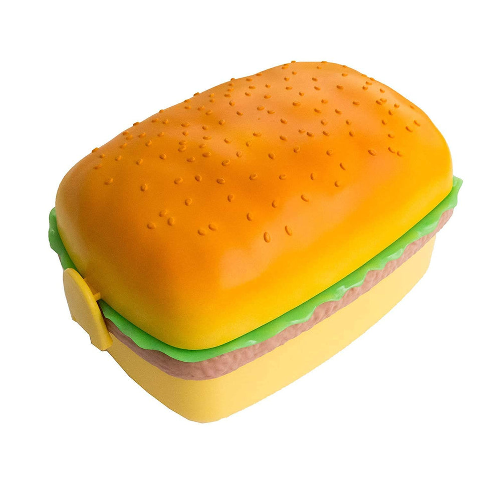 Hamburger / Rectangular Burger Shape Lunchbox Kids School Tiffin Lunch Box, Meal Food Pack