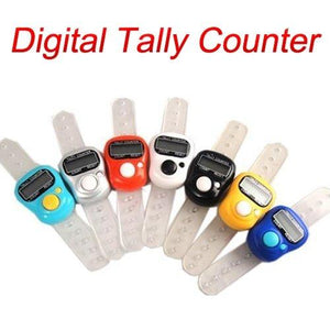Mini Hand Tally Counter Finger Ring Digital Electronic Hand Count, Japa Counter pack of 2 - halfrate.in