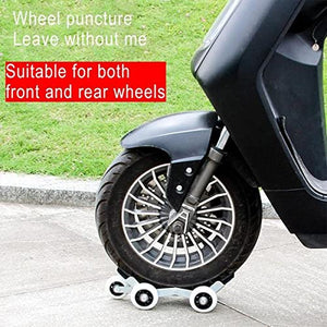 Flat Tire Wheel Puller Booster Large Trailer Emergency Help Self-Rescue Transporter extra wheel for Motorcycle Bike & Scooty 1 pcs Set