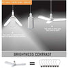 Ultra bright Fan Shape 45W Bulb CFL Tube Light Lamp Upto 85% Energy Saving Ceiling Light,Cool White Light - halfrate.in