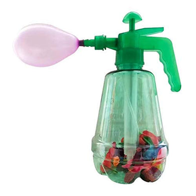 Water Balloon Pump for Kids Pumping Station with (Pack of 100 ) Water Balloons for Holi