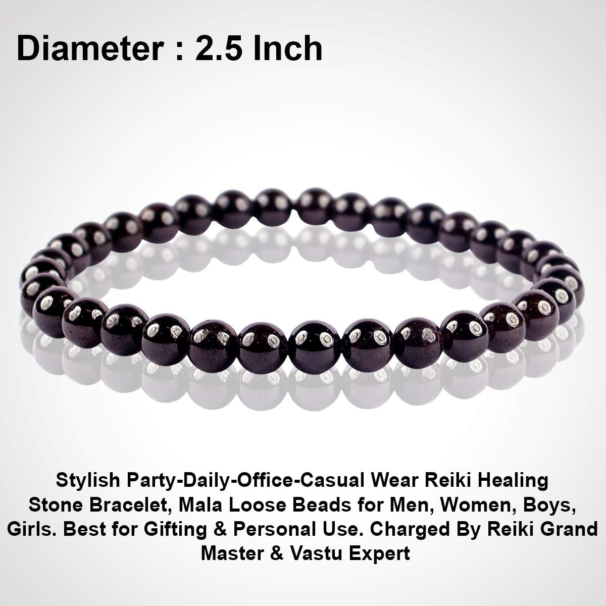 Buy Garnet Bracelet Healing Crystal Bracelet Garnet Crystal Jewelry Garnet  Elastic Bracelet Stretch Bracelet January Birthstone Gift Online in India -  Etsy