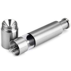 Thumb Push Pepper spice sea salt spice Grinder Stainless Steel Mill crusher pump - halfrate.in