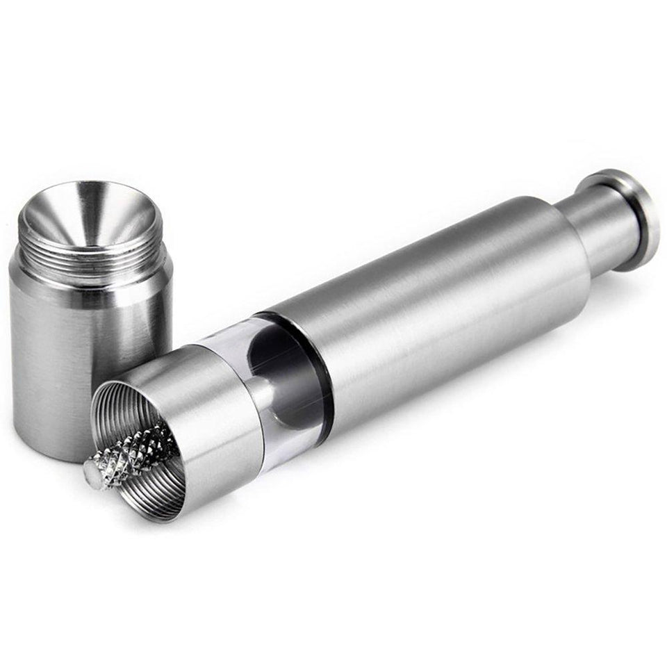 Thumb Push Pepper spice sea salt spice Grinder Stainless Steel Mill crusher pump - halfrate.in
