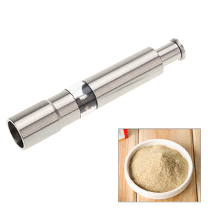 Thumb Push Pepper spice sea salt spice Grinder Stainless Steel Mill crusher pump - halfrate.in