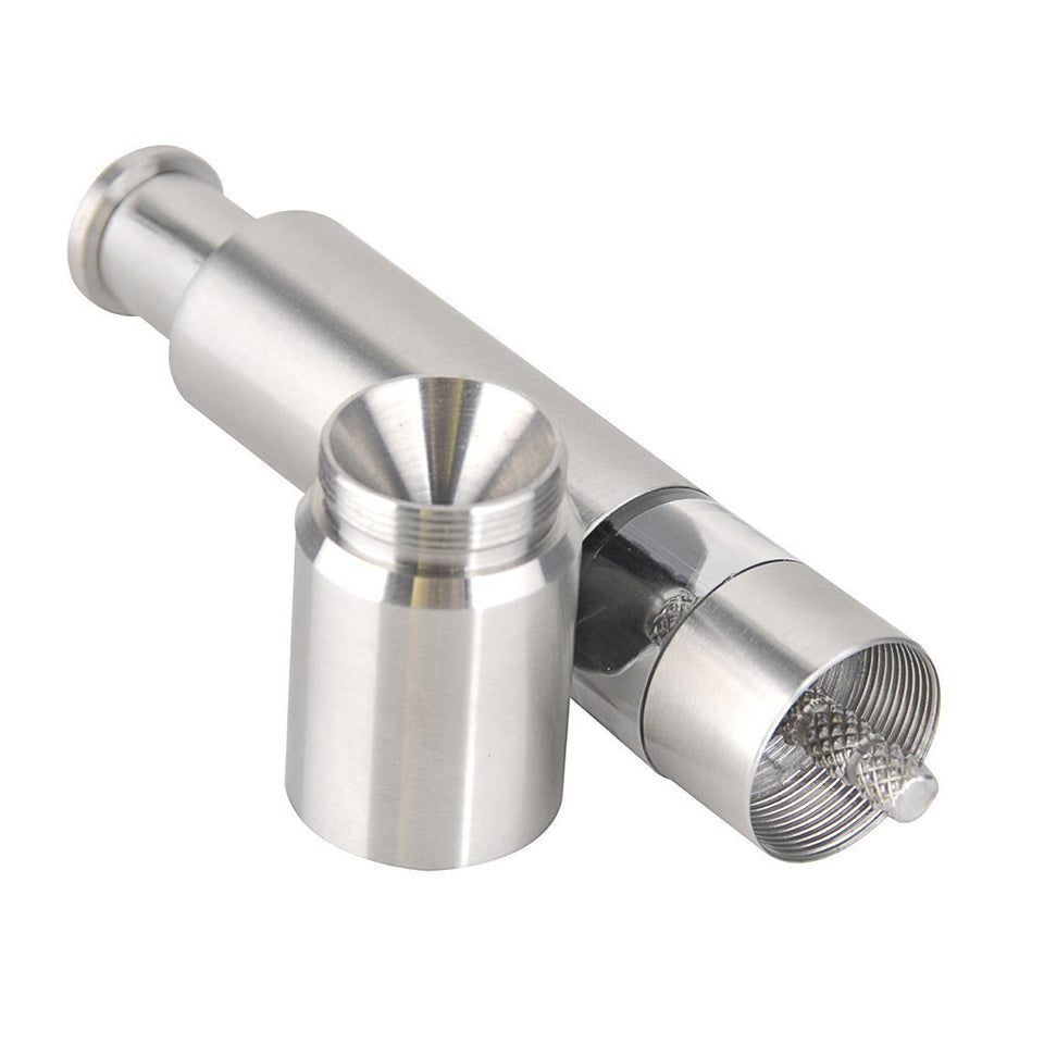 Thumb Push Pepper spice sea salt spice Grinder Stainless Steel Mill crusher pump - halfrate.in