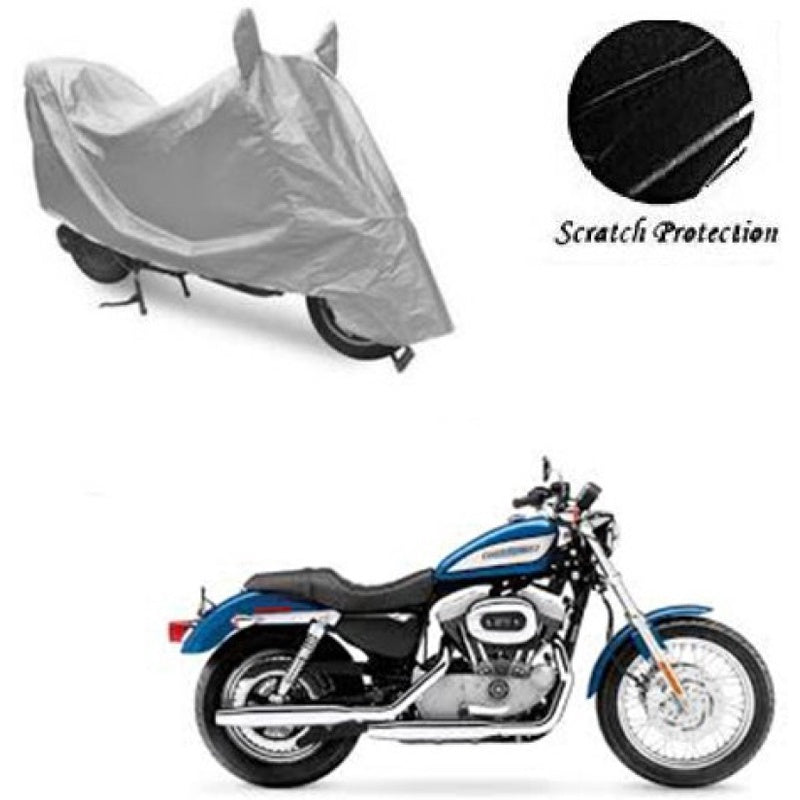 Harley Davidson Royal Enfield Bullet 500cc Motorcycle / Bike cover Waterproof High Quality Silver with Buckle