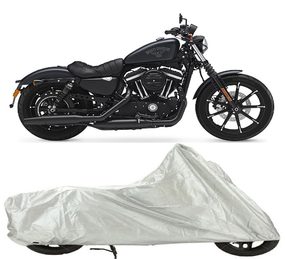 Harley Davidson Royal Enfield Bullet 500cc Motorcycle / Bike cover Waterproof High Quality Silver with Buckle