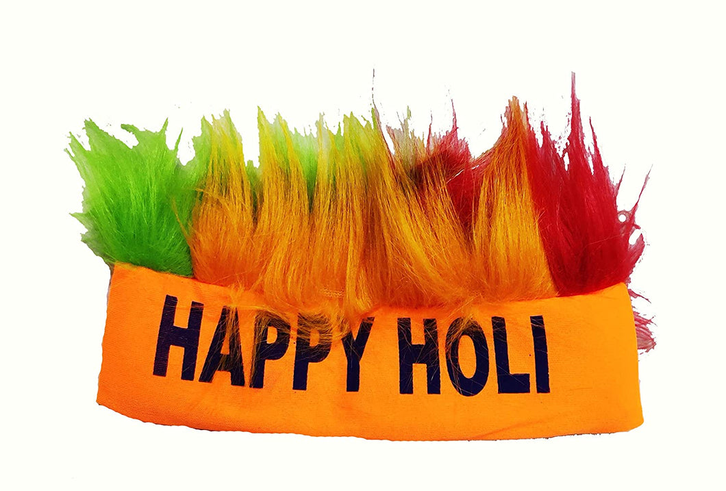 Happy Holi Colourful Head Wear Cap Band Holi Party Celebration Funny Party Props