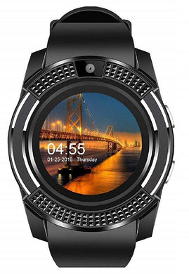 V8 Android Smart Watch Smartwatch Bluetooth Touchscreen Sweat Proof Phone with Camera TF/SIM Card Slot for Android and iPhone