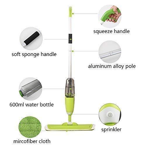 Spray Mop Multifunctional Stainless Steel Microfiber Floor Cleaning Healthy Spraying Mop with Removable Washable Cleaning - halfrate.in